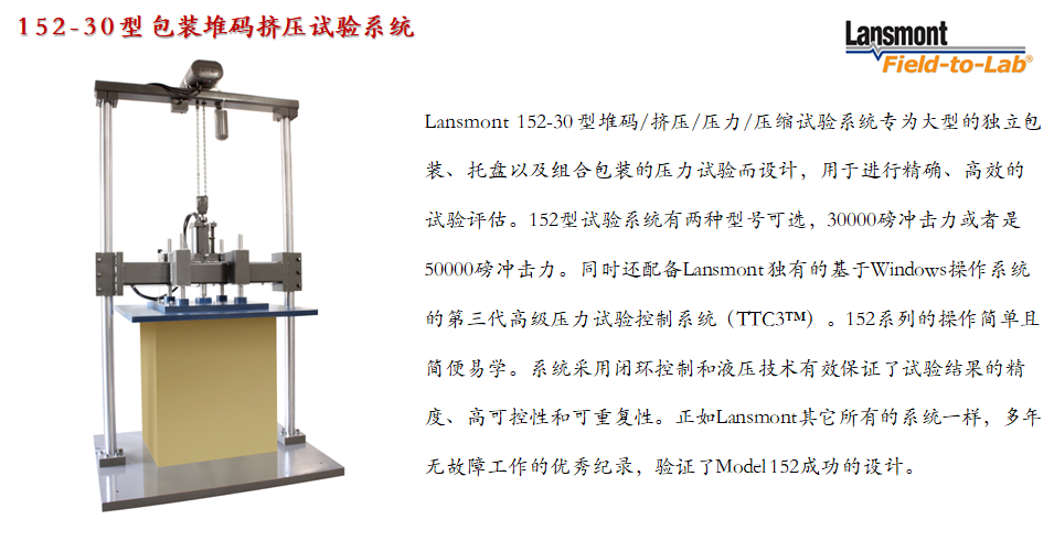 Lansmont 152-30型 包装纸箱堆码压力压缩测试试验机-02.png