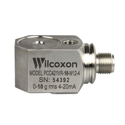 美国Wilcoxon 4-20mA输出传感器 PCC421VR-10-M12-4 紧凑型振动变送器，速度，RMS，1.0 英寸/秒，薄型 M12
