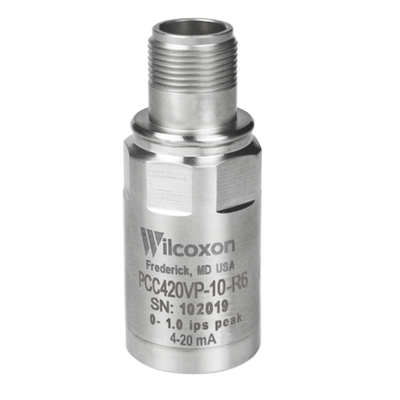 美国Wilcoxon 4-20mA输出传感器 PCC420VR-10-R6 紧凑型振动变送器，速度，RMS，1.0 英寸/秒