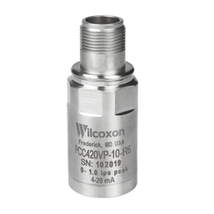 美国Wilcoxon 4-20mA输出传感器 PCC420VP-10mm-R6 紧凑型振动变送器，速度，峰值，10 毫米/秒