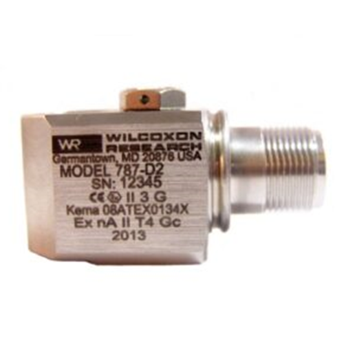 美国Wilcoxon 787A-D2 I 类 Div 2 工业加速度计传感器，100 mV/g，薄型