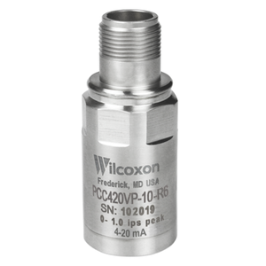 美国Wilcoxon 4-20mA输出传感器 PCC420VP-10-R6 紧凑型振动变送器，速度，峰值，1.0 英寸/秒