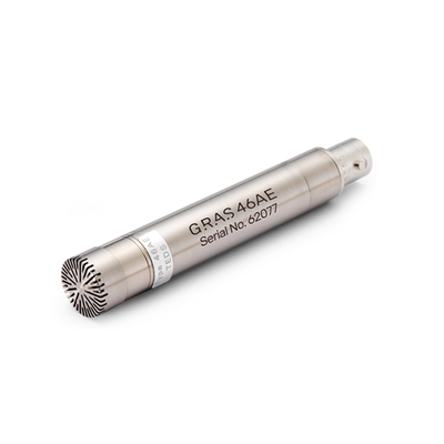 丹麦GRAS 进口46AE 1/2英寸CCP自由场标准麦克风套装，声压传感器，噪声传感器，声学传感器